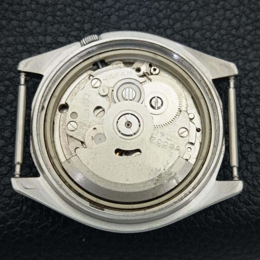 SEIKO AUTOMATIC VINTAGE JAPAN 7009A MENS FERRARI DIAL WATCH a700425-5 R203-a700425