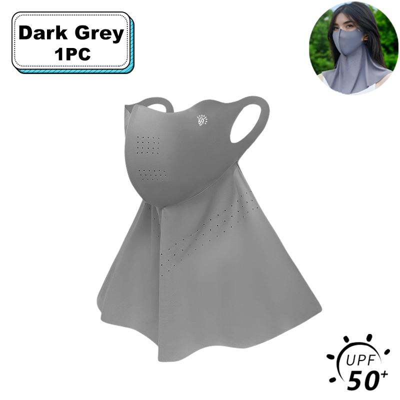 Sommar Isilke Ansiktsmask UV Solskydd Justerbar Andningsbar för Cykling Löpning Jakt Sportmask Unisex