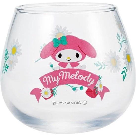San Art Sanrio My Melody Yura Tumbler Glass Juice Approximately 290ml Miscellaneous Goods Gift Present Made Japan SAN4217-3 FoodBeverageAlcohol