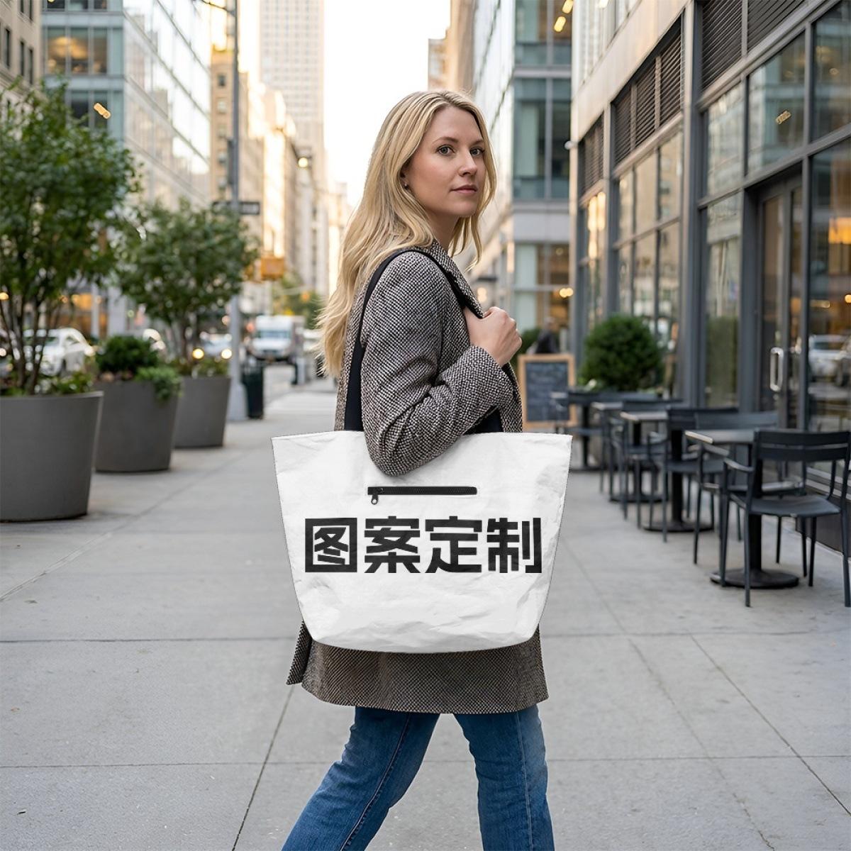 

Women S Single Shoulder Can Be Tote Bag To Picture Custom Heat Transfer Printing Reusable Shopping Handbag