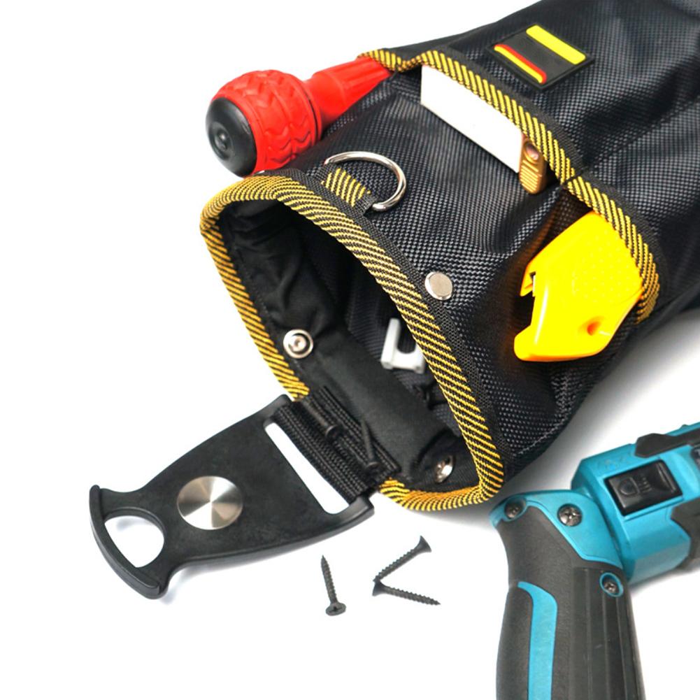 1680D Oxford Cloth Tool Bag Rotatable Quick-hanging Nail Tool Pouch for Woodworking Electrician Mechanic Tool Organizer Belt