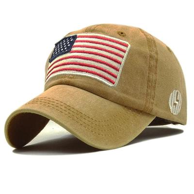 Unisex Washed Distressed Baseball Embroidered Peaked Cap Pure Cotton High Quality Men Women Hat