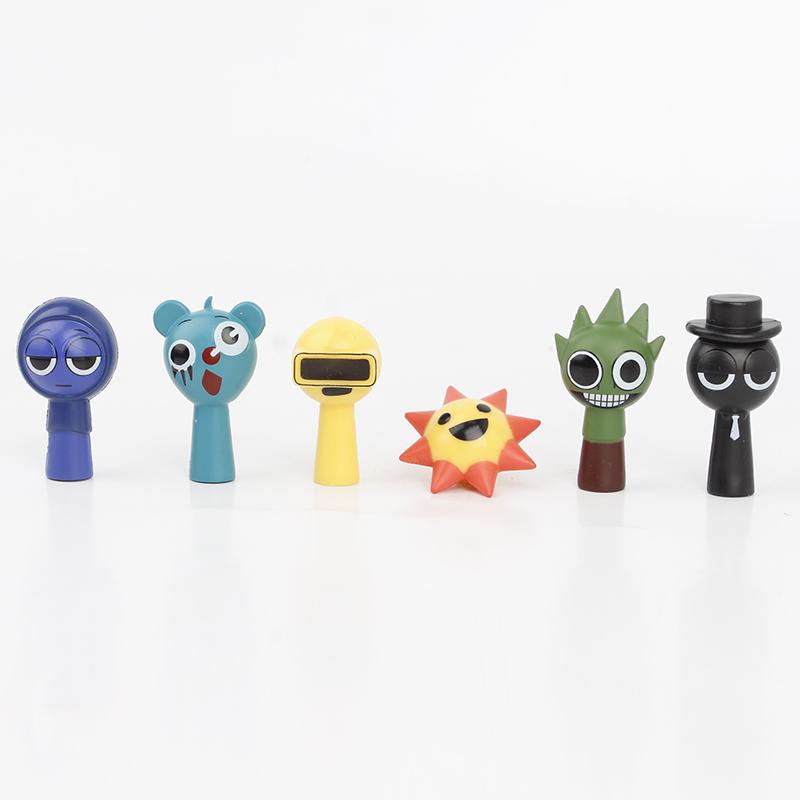 Set de 24 Piezas Figura de Acción Mini Sprunki Juguete Dibujos Animados Película Sprunki Wenda Modelo Muñeca Figuras Regalo para Niños