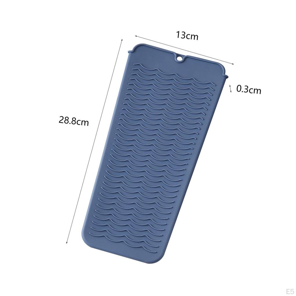 Silicone Travel Mat for Hair Styling Tools, Portable Pouch