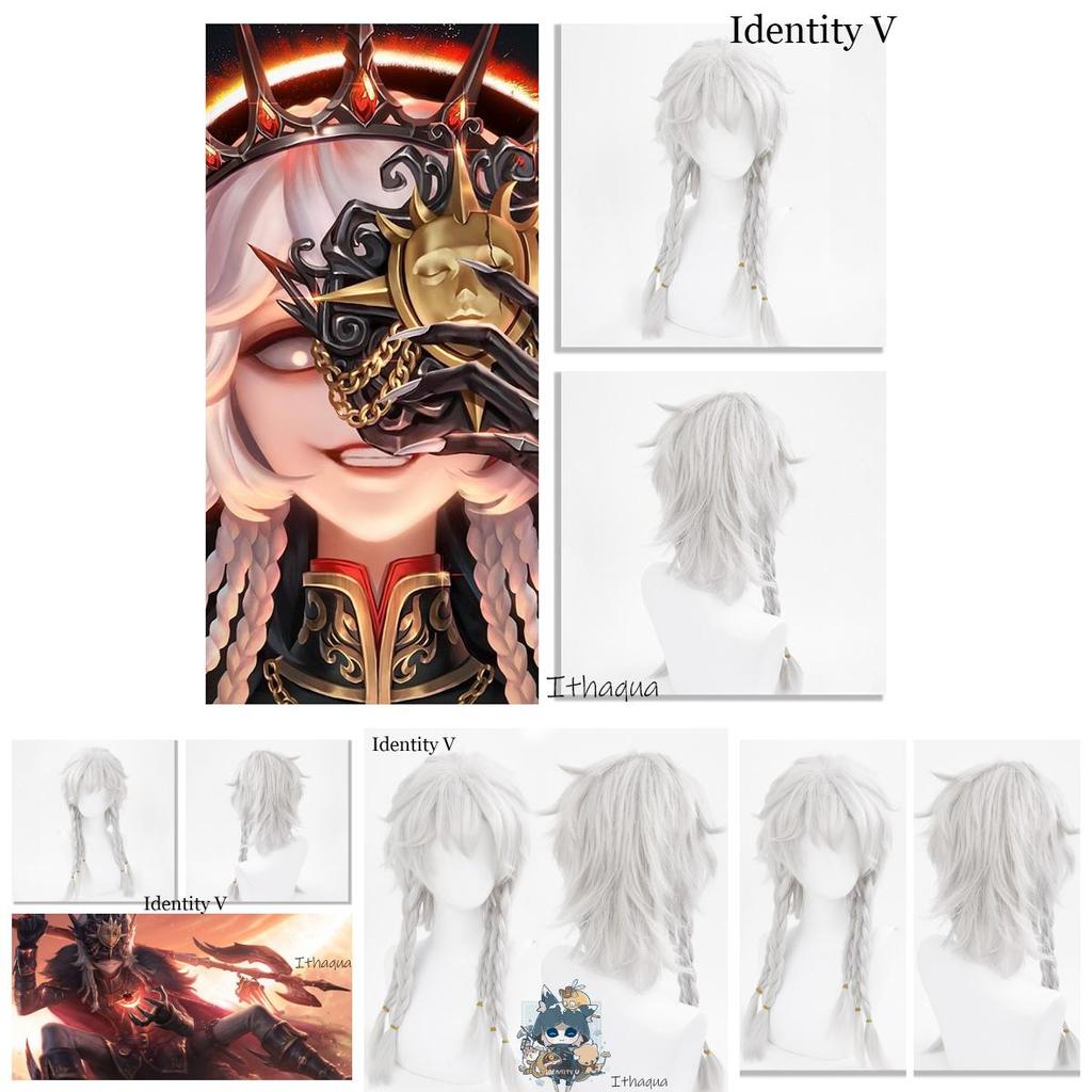 High-quality Mechanized White Wig For Cosplay And Gaming Ideal For Identity V Lovers