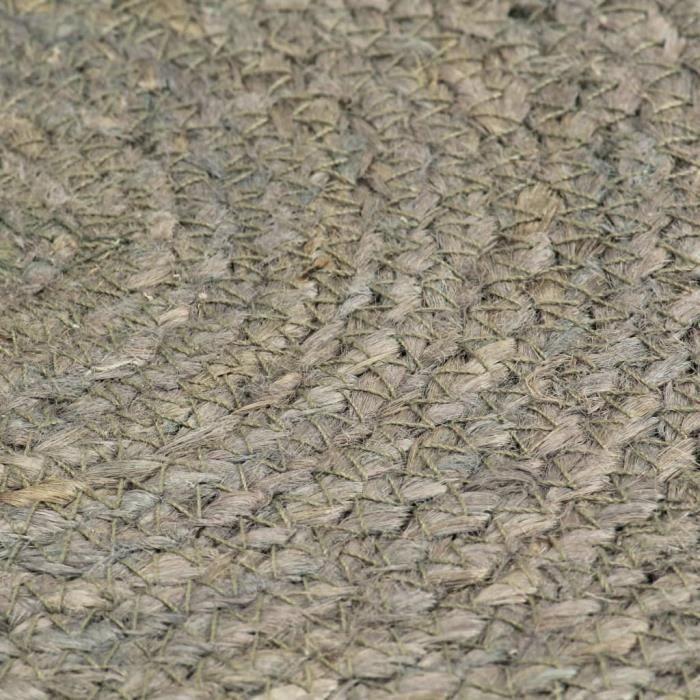 VidaXL Doilies 6 Pcs Grey Plain 38 Cm Round Jute