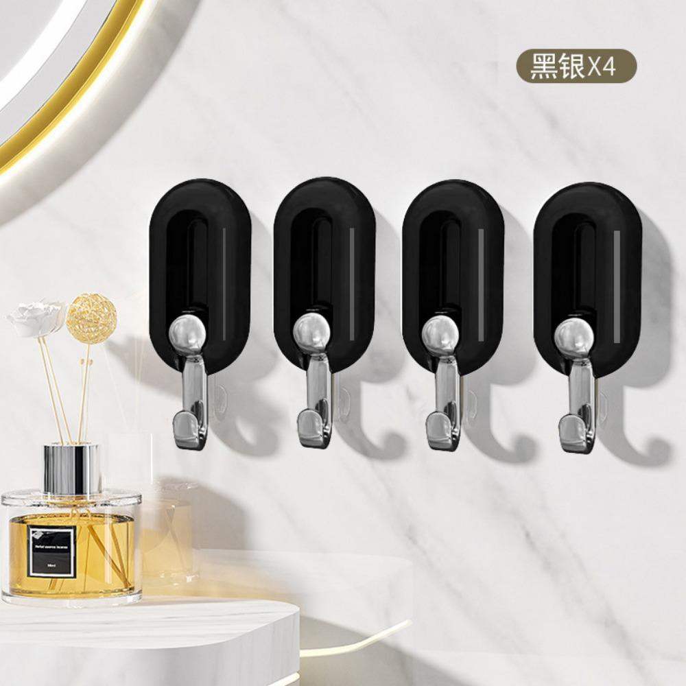 Household rotating hook, no punching and no marking adhesive hook