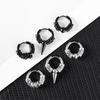 Klassische Herren Edelstahl Creolen für Damen Hip Hop Ohrring für Herren Jungenohrringe Punk Gothic Ohrstecker Schmuck Party Geschenk