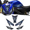 Side Fuel Tank Waterproof Rubber 3D Embossed Rubber Fuel Tank Fuel Tank Knee Pad Stickers for YZF R3 and YZF R25 Motorcycle Accessories Anti-slip