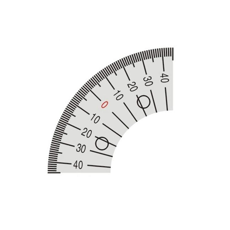 Small Protractor Milling Machine Part Angles Plate Scale Ruler 45 Degree Angles Ruler Measuring Gauging Tool Caliper