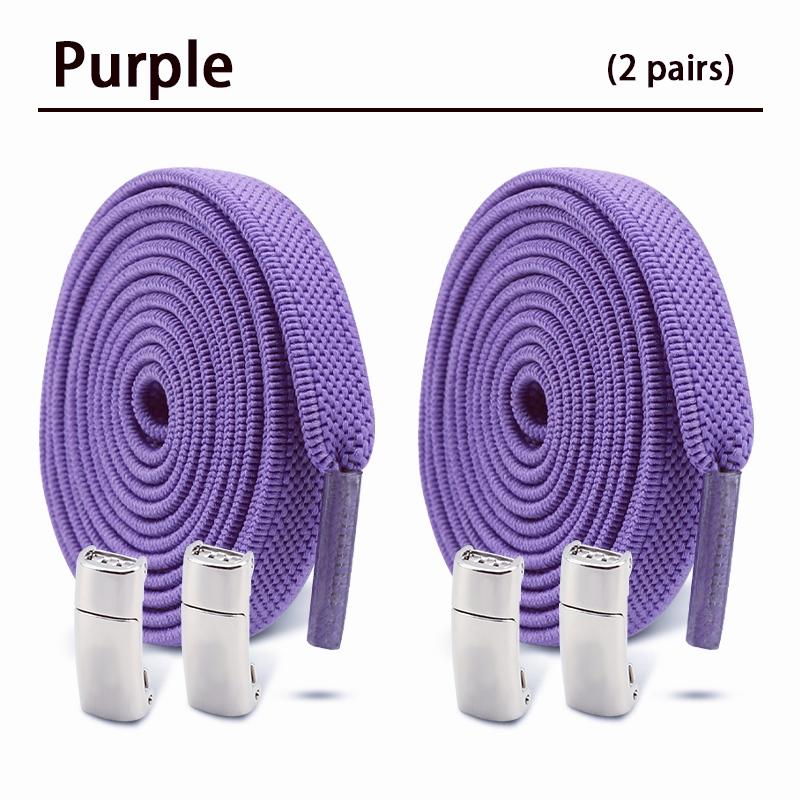 Magnetic Shoe Laces Without Ties Flat Elastic Laces Sneakers Boots No Tie Shoelace Rubber Bands for Shoes Accessories 2Pair