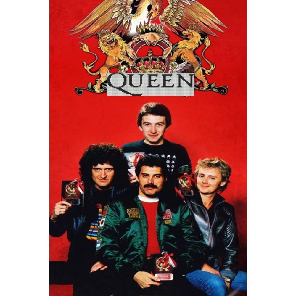 Metal Queen Band Wall Decor, Handmade 3D Tin Art for Living Room Bedroom Music Studio