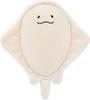 Livheart Marshmallow Aquamie Stingray Bolster Cushion Soft and (Total Length Approx. 27cm), Squishy, 68229-71