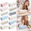 Rabbit Floral Polka-Dot Print Pencil Pouch Zipper Closure Stationery Storage Bag Pen Bag  Students