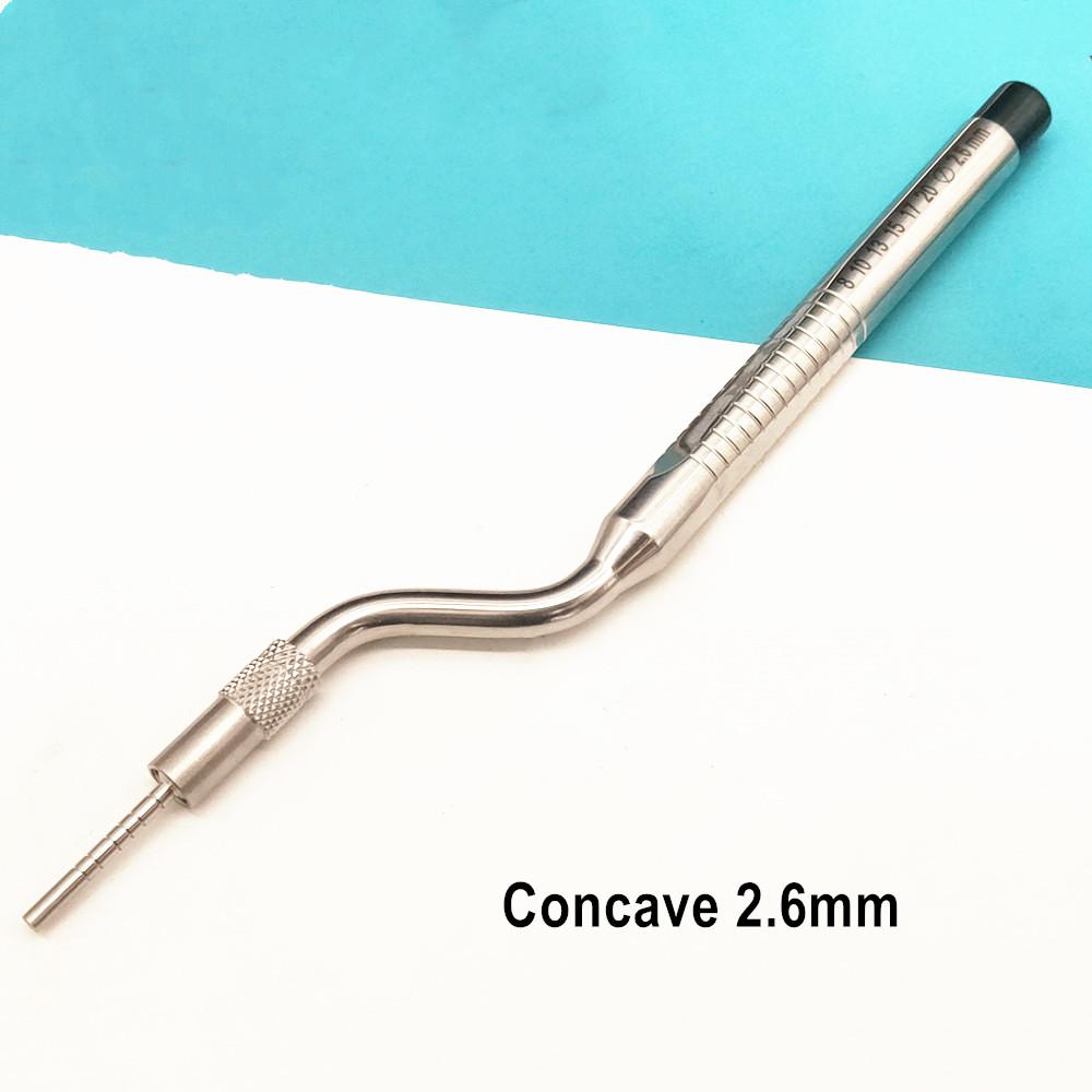 Outil d'ostéotome d'implant dentaire, outil de levage de Sinus dentaire, pointe courbée, poussoir de laboratoire dentaire, outils de dentiste