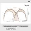Portable Silver-Coated Camping Canopy Tent