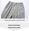 Men's Summer Casual Cotton Straight-Leg Shorts for Middle-Aged & Young, Loose-Fit Sports Outdoor Fashion.