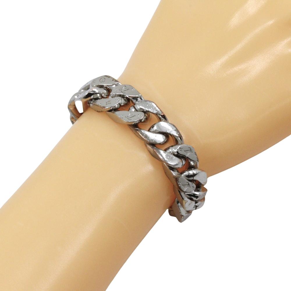 LOUIS VUITTON Bracelet LVChain Links Bracelet M69989 Silver Silver metallic 78.7g unisex Used