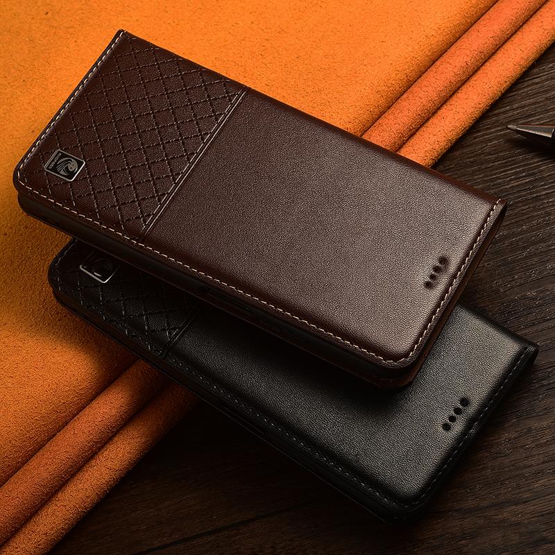 Napa Below Grid Genuine Leather Flip Case For Infinix Zero 20 30 40 X Pro Neo Ultra 4G 5G 2022 2023 Phone Cover Card Cases