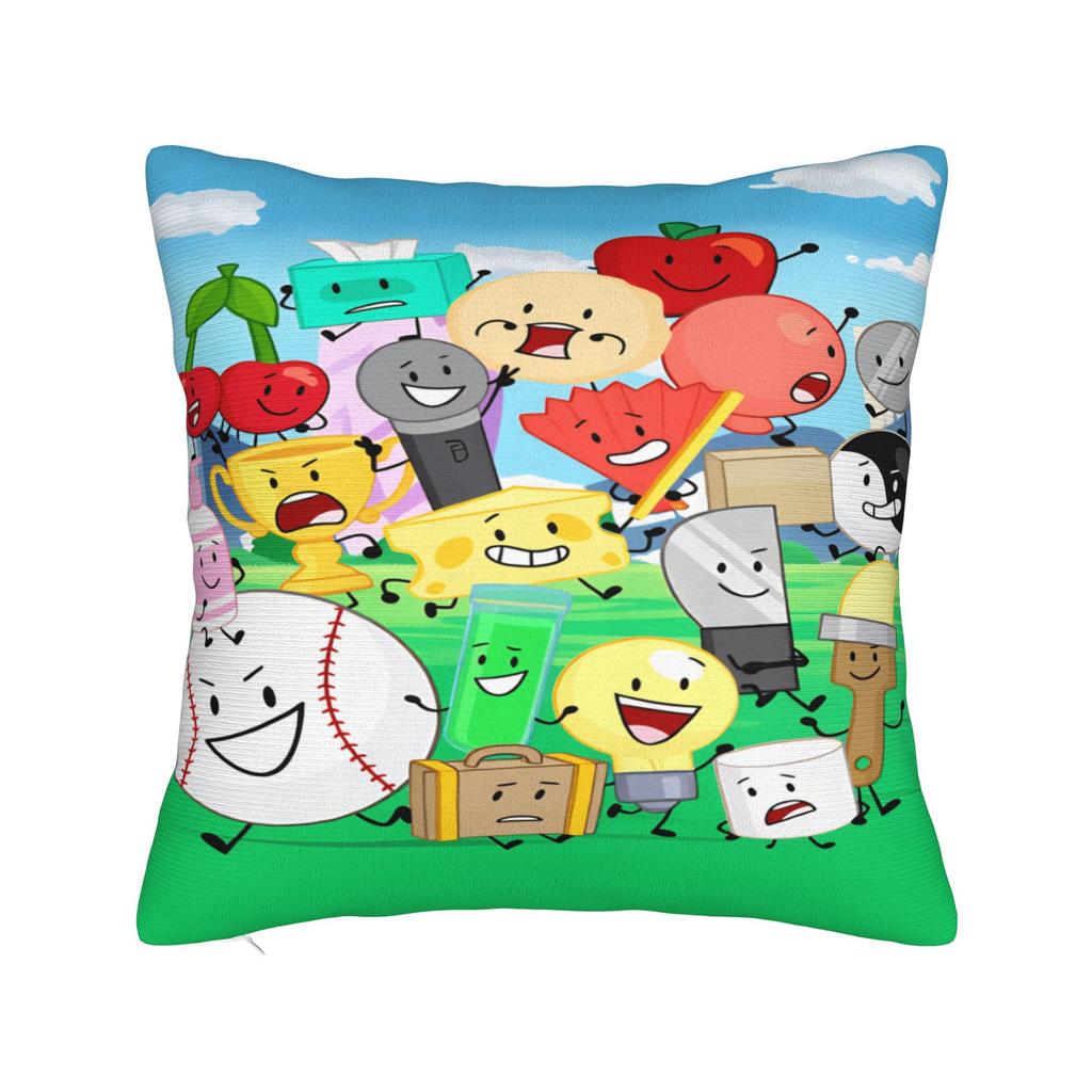 BFDI Cartoon Pillow Cover  Kawaii Pillow Case For Sofa Home Decoration Soft Pillowcases Gift
