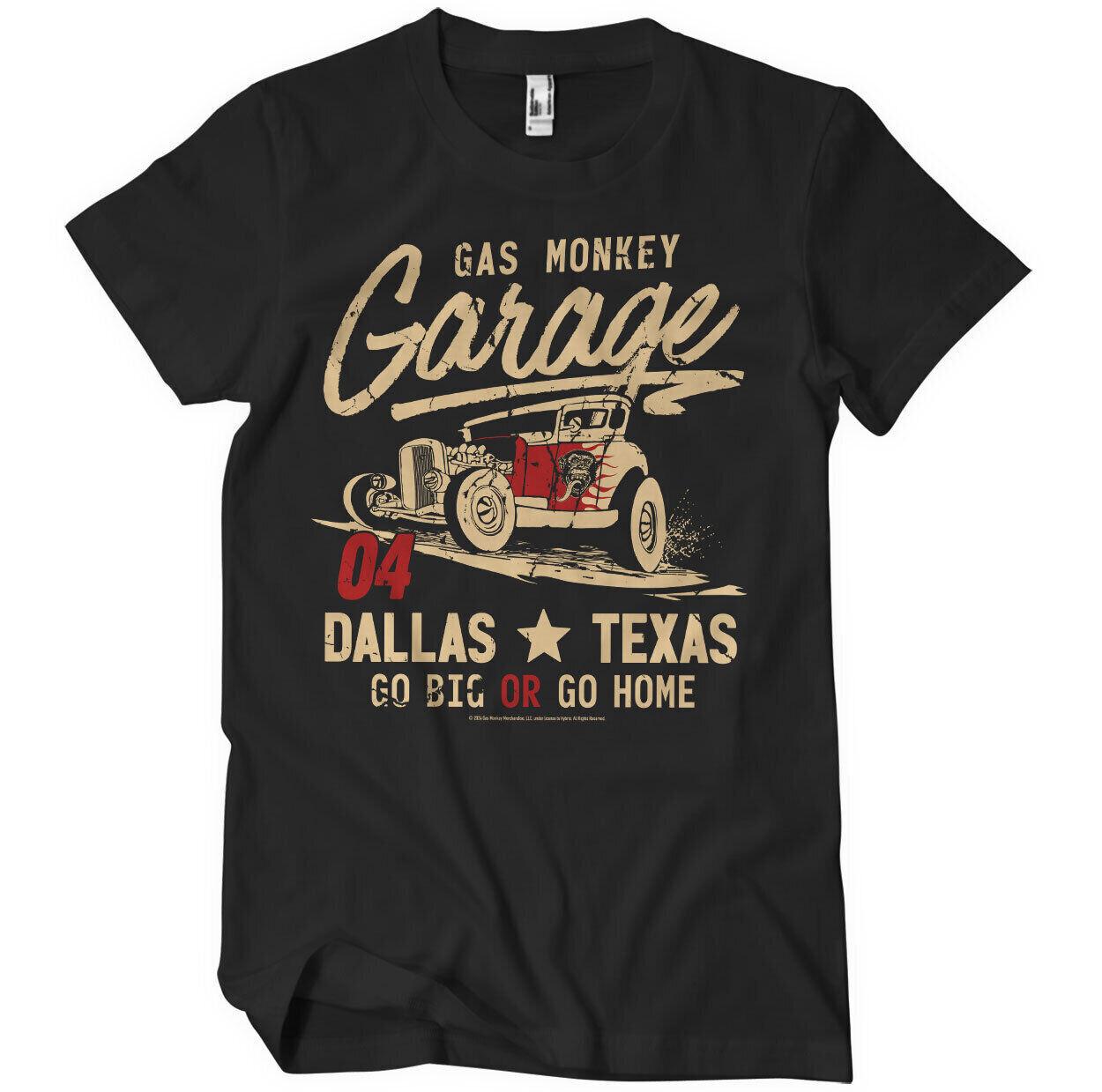 Licenza Ufficiale Gas Monkey Garage Go Big O Go Casa T-Shirt XL