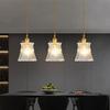 Vintage Ripples Glass Pendant Lamp Bedroom Dining Room Kitchen Retro Pendant Light Indoor Decor Hanging Light Ceiling Chandelier