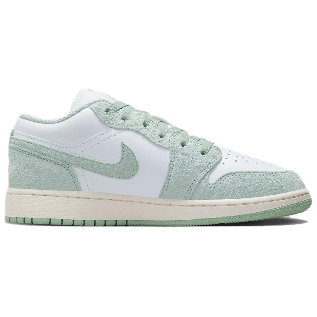 Air Jordan 1 Low SE GS Deniz Köpüğü Çocuk Sneaker'ları Yeşil Beyaz Yelkenli FN9137-131