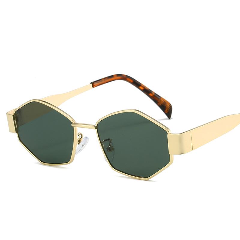 European American Style Women Sunglasses Polygon Shape New Fashion Designer Sunglasses Men Vintage Stylish Female Sunglass