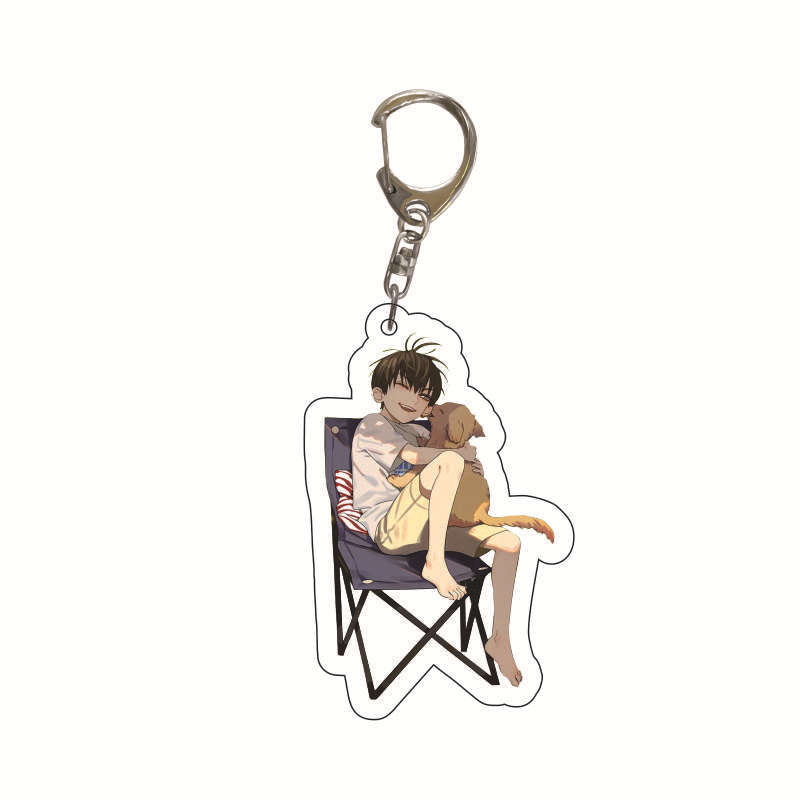 6CM Anime 19 Days Keychain Mo Guanshan Old Xian He Tian Jian Yi Manga Youth Acrylic Pendant Figure Key Chain For Children Gifts