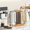 3-in-1 Coffee Cup Lid Holder Wooden Base Cup Dispenser Rack Paper Cup Dispenser  Office Kitchen Use