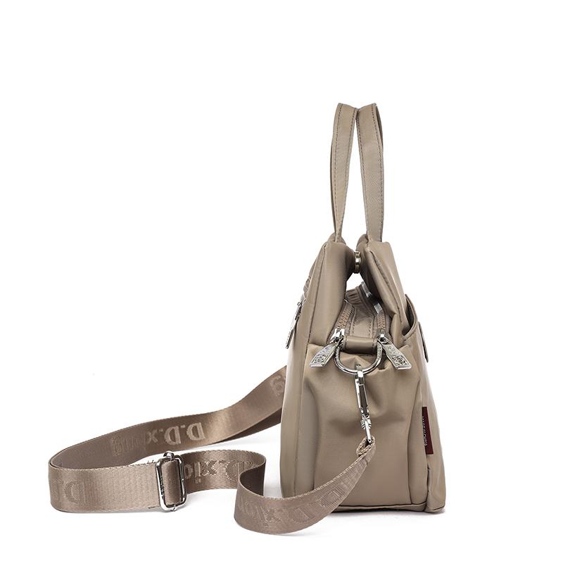 Water-resistant Nylon Handbag Women's Lightweight Multi-compartment Large Capacity Shoulder Bag
