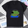 Pepe Sad Frog Emote Graphic Printed Unisex T Shirt Streetwear Hipster Harajuku Style Women Tshirt Loose Casual Fashion Soft Unisex Tee