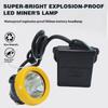 Safety Mining Light Rechargeable Superbright Mining Headlamp Explosion-Proof Cap Lamp for Mining Hunting Fishing
