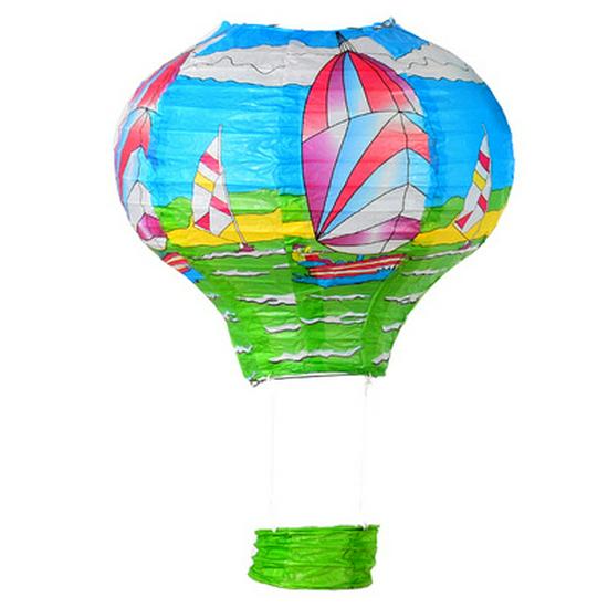 Children's Cartoon Hot Air Balloon Paper Lantern for Weddings and Kindergarten Decorations