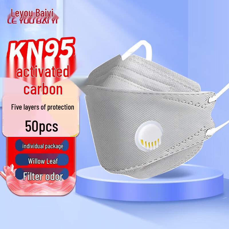 Mi Ling KN95 Valved Respirator Mask One Size