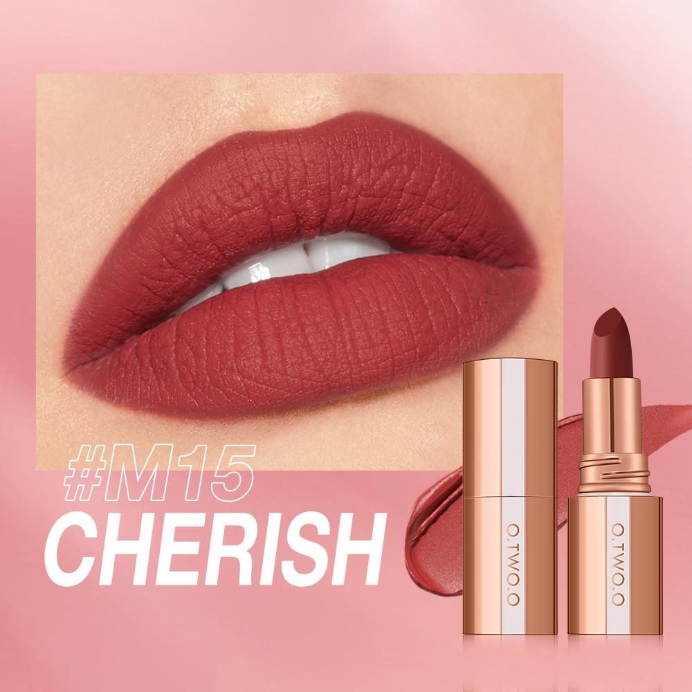 O.TWO.O Lippenstift Lip Tint Mat Langdurig Waterdicht Fluweel Niet Vervagend Sexy Niet-plakkende Cup Lip Glans Make-up Cosmetica