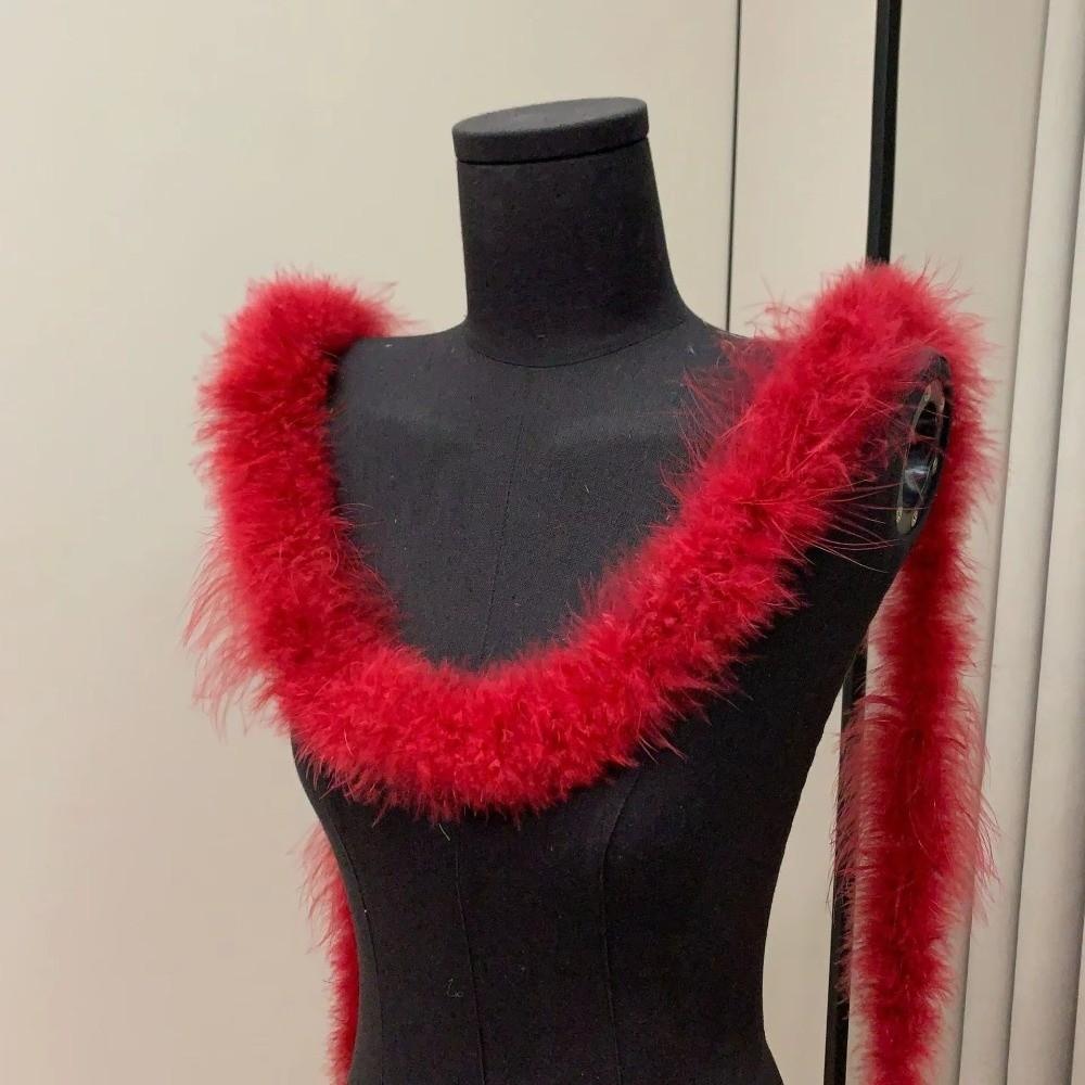 New 2 Meter Decorative Strip Faux Fur DIY Apparel Sewing Fluffy Trim Home Decor Cuff Strip Artificial Fur Decoration