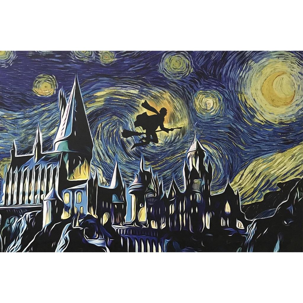 Zamek Harry'ego Pottera Magia Diamentowe Malowanie Sztuczna Mozaika Haft Krzyżykowy Łazienka 5D DIY Wzór Artystyczny Tworzenie