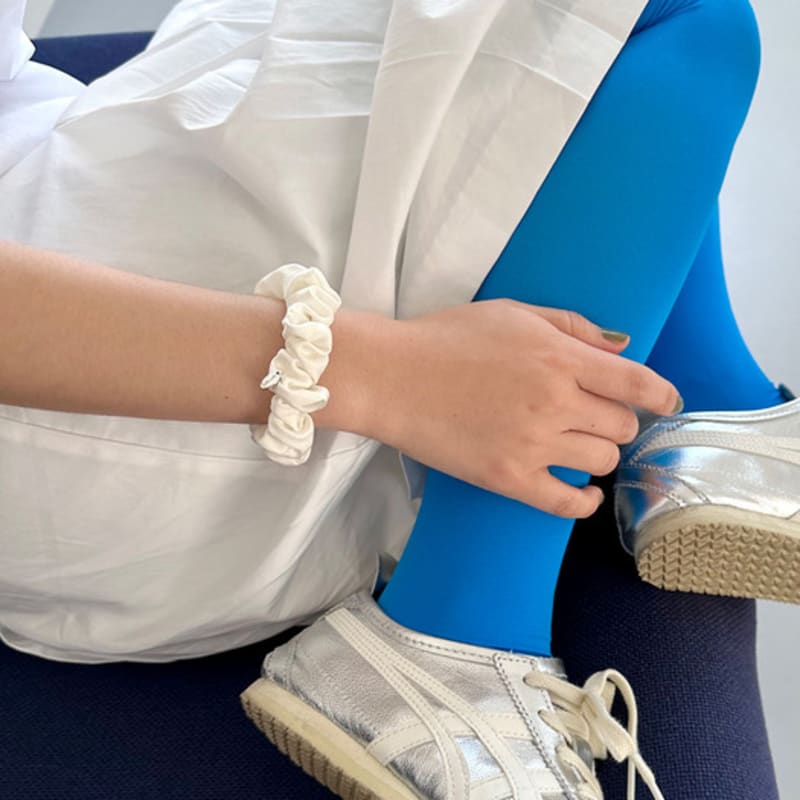 geegee [1+1] mini satin scrunchie - 4color