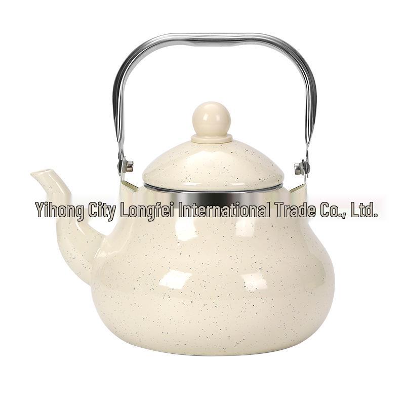 Korean Style Enamel Porcelain Teapot for