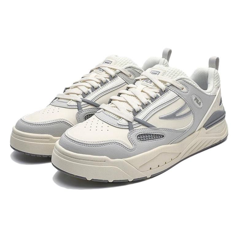Fila Slam Fabric Synthetic Leather Comfortable Durable Lightweight Low-Top Casual Shoes Men Sneaker Gray White F12M341208FPN