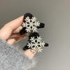 Eleganter Strass Schneeflocken Haarclip für Pony und Hochsteckfrisuren