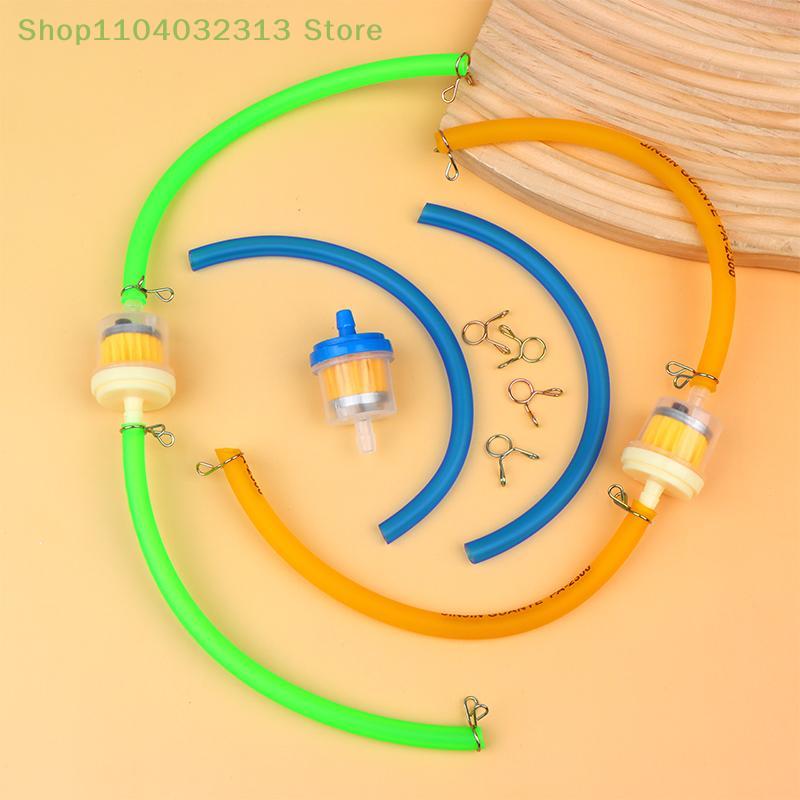 Universal Petite49cc Gas Fuel Filter Inline with Transparent Pipe for Motorcycle Motocross Pit Bike ATV - Fuel System Upgrade Ac