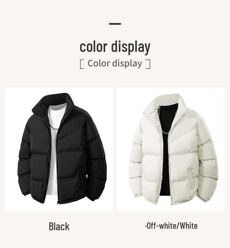 Men's Winter Stand Collar Thick Cotton Jacket - 2025 Fashionable, Warm, Casual Trendy Coat