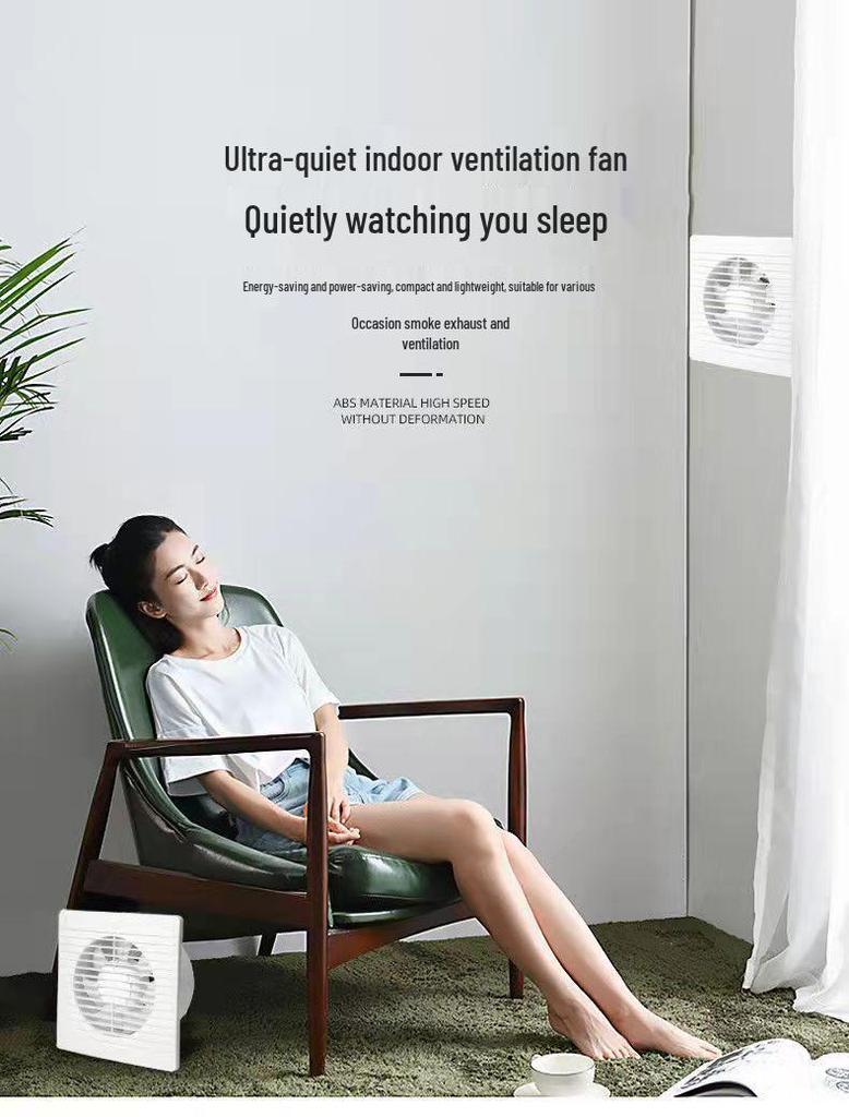 110V Ouye Bathroom Window Exhaust Fan - Wall-Mounted Ventilation Solution