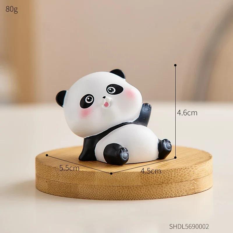 Lovely Simple Cute Panda Tabletop Decorative Figurines Computer Desk Office Decoration Ornaments Home Modern Docor Gift