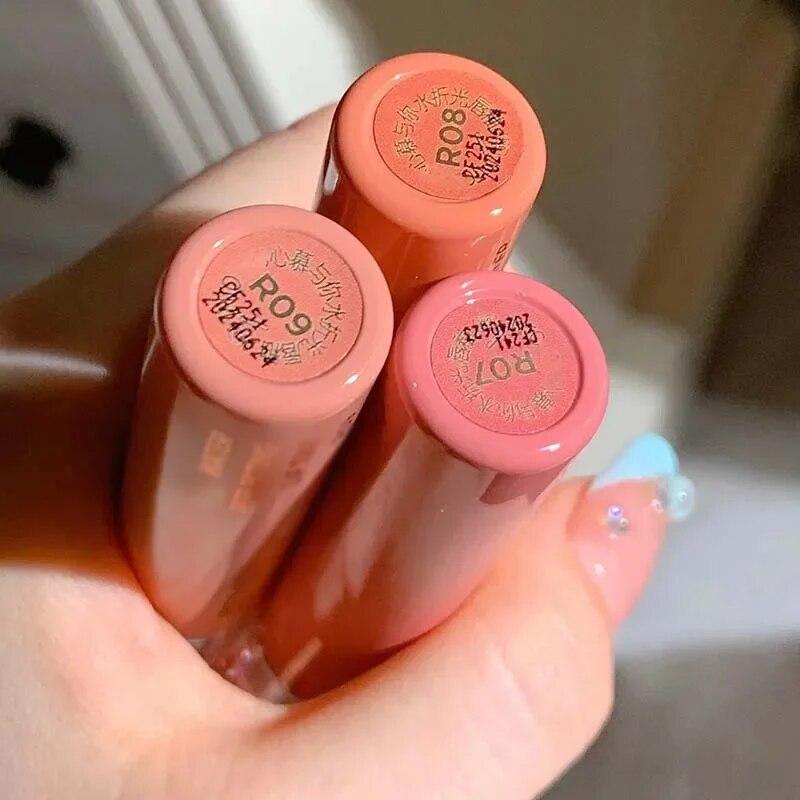 Neu 6 farbe Spiegel Färben Lip Gloss Feuchtigkeitscreme Flüssigkeit Lippenstift Wasserdicht Langlebige Rote Lippen Tönung Koreanische Make-Up Kosmetische
