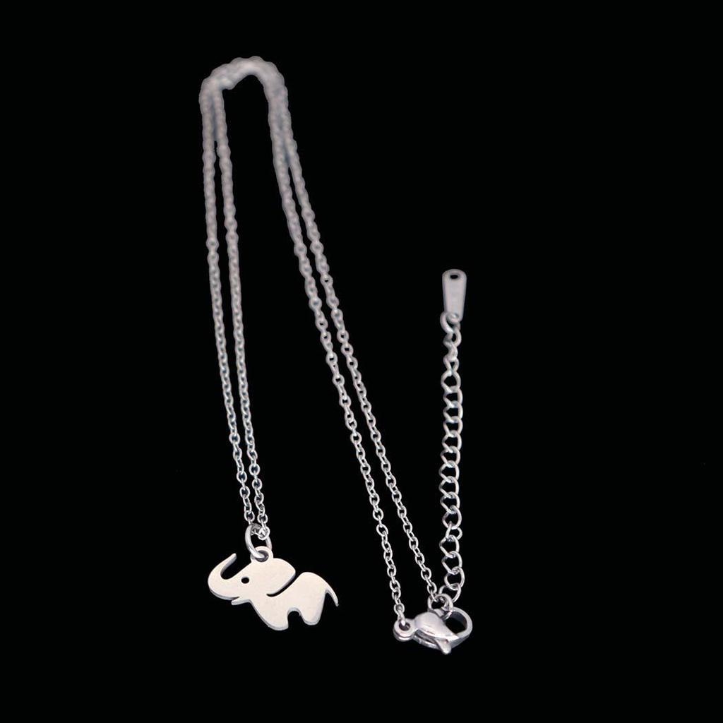 New European & American Little Elephant Pendant Necklace - Simple, Cute Animal Clavicle Chain Jewelry