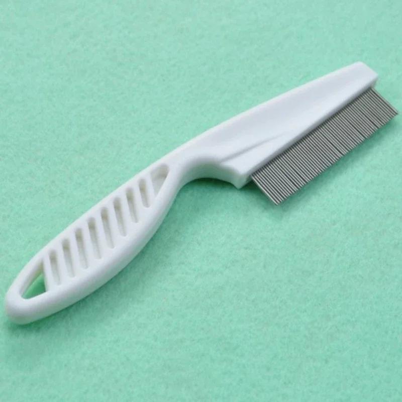 Pet Cat Dog Flea Comb for Home Animal Care, Stainless Steel Comfort Flea and Hair Grooming
