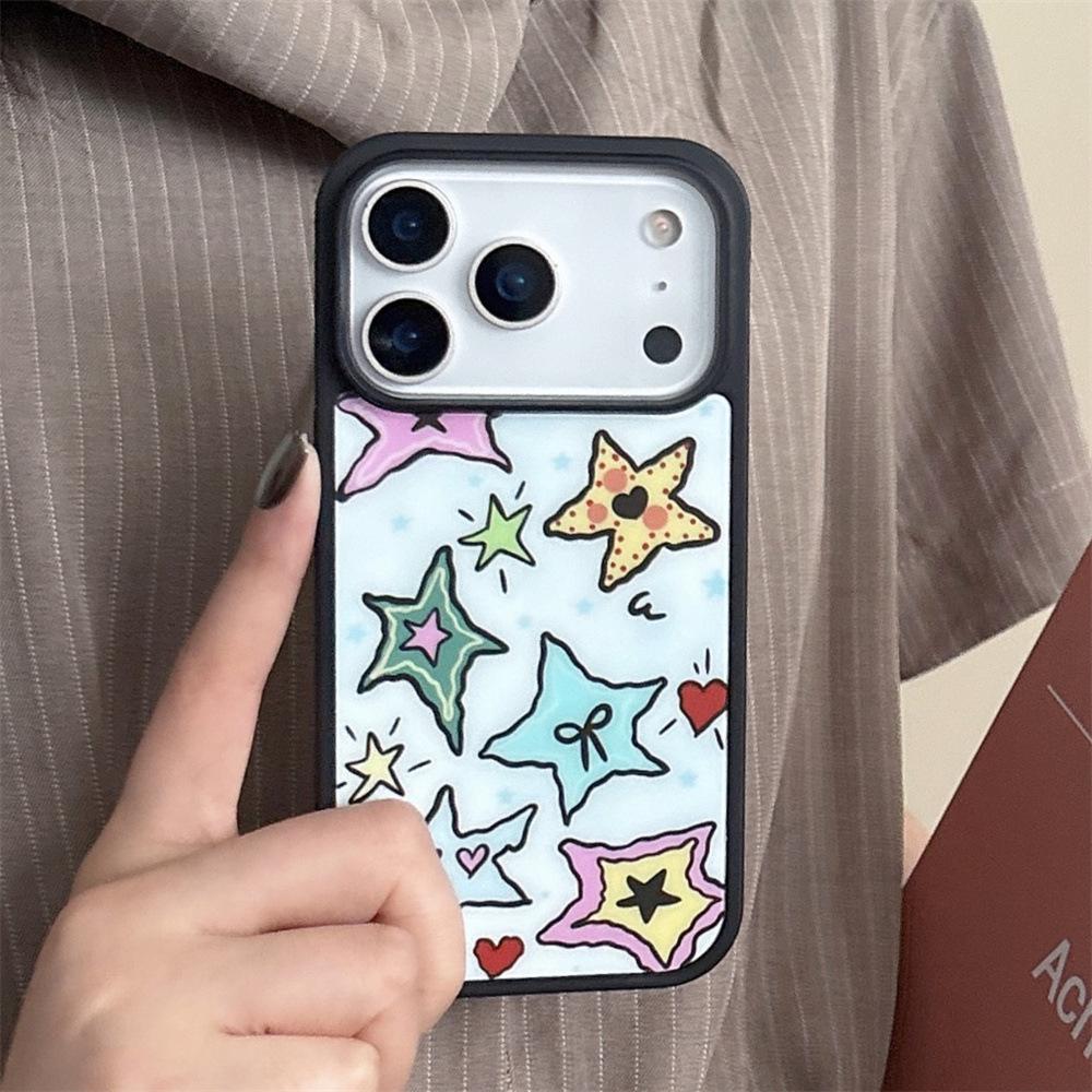 

Creative Graffiti Apple iPhone 15 Case with Polka Dot Puppy Design - Magnetic for 13 Pro Max iPhone 15 Pro Max